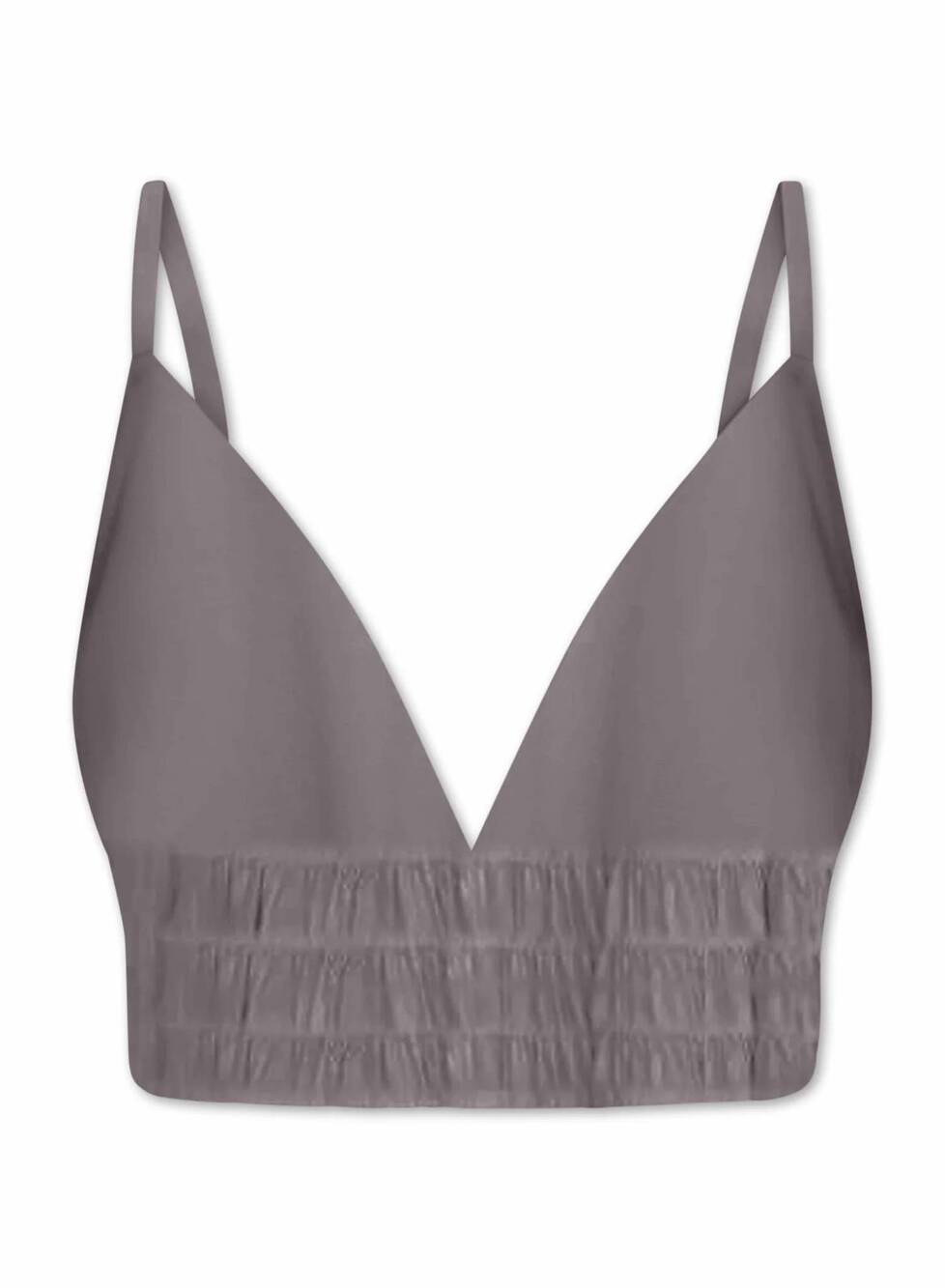 NEW NOUVELLE / SILK95FIVE women's bradford bralette in dolphin grey